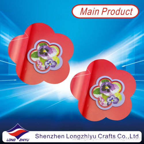 Mini Simple Printing Flower Bookmark Supplier for Kids (LZY-201300003)